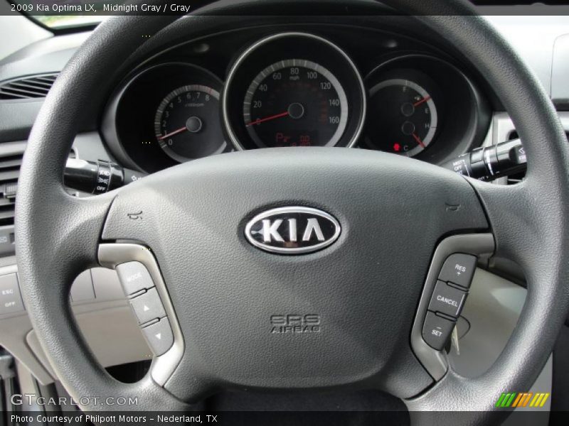 Midnight Gray / Gray 2009 Kia Optima LX