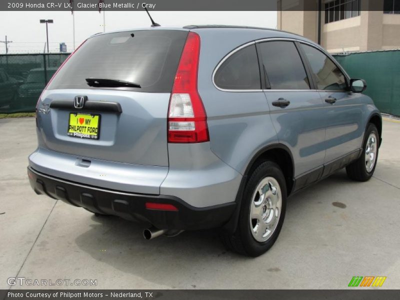 Glacier Blue Metallic / Gray 2009 Honda CR-V LX