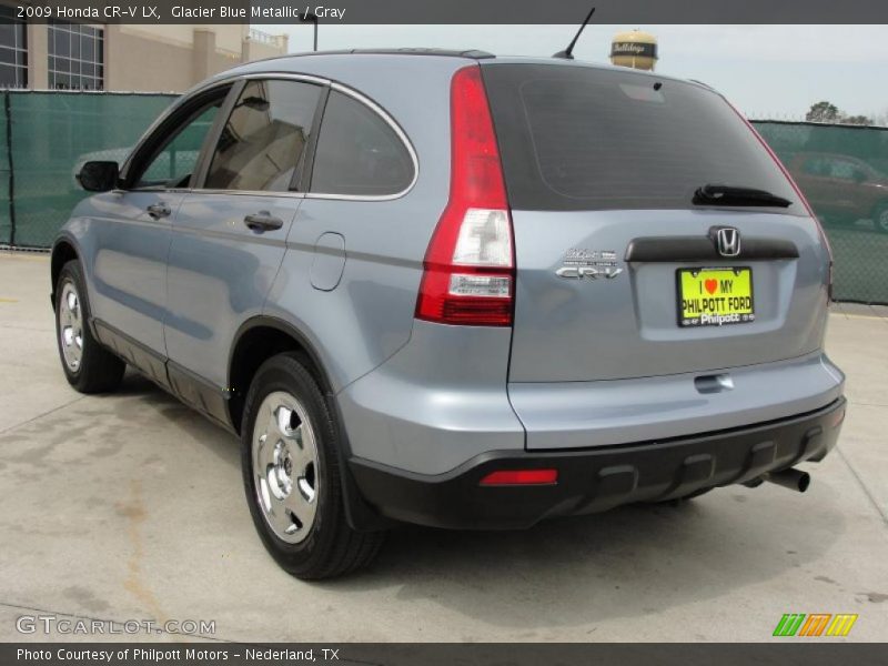 Glacier Blue Metallic / Gray 2009 Honda CR-V LX