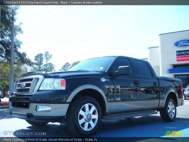 Black / Castano Brown Leather 2005 Ford F150 King Ranch SuperCrew