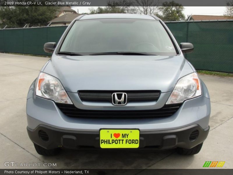 Glacier Blue Metallic / Gray 2009 Honda CR-V LX