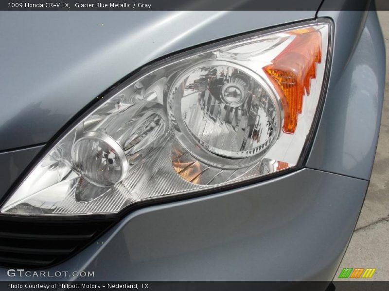 Glacier Blue Metallic / Gray 2009 Honda CR-V LX