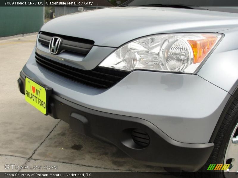 Glacier Blue Metallic / Gray 2009 Honda CR-V LX