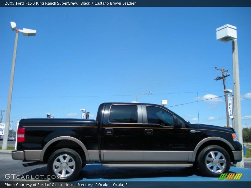 Black / Castano Brown Leather 2005 Ford F150 King Ranch SuperCrew