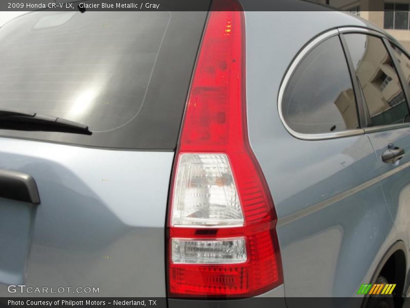 Glacier Blue Metallic / Gray 2009 Honda CR-V LX