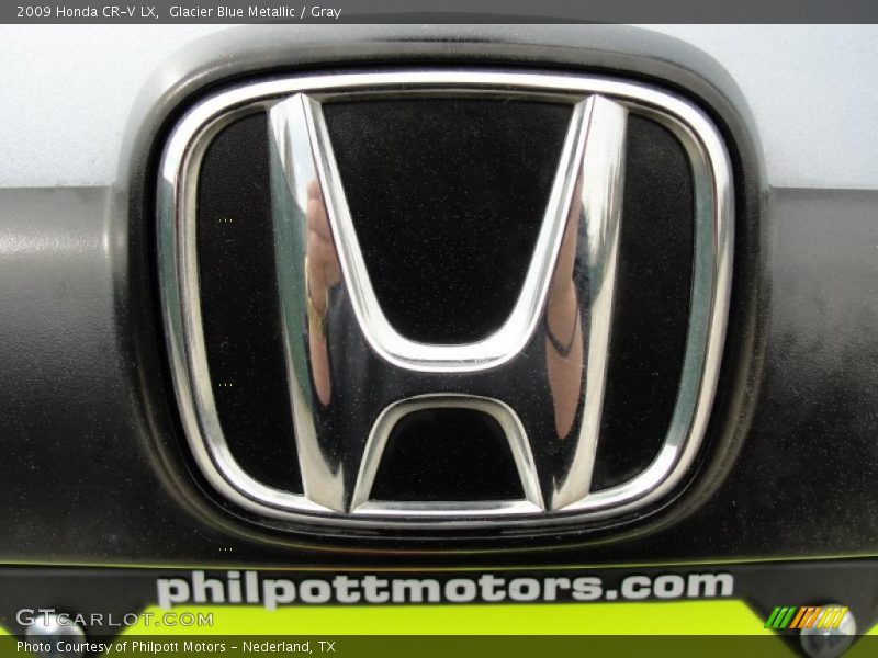 Glacier Blue Metallic / Gray 2009 Honda CR-V LX