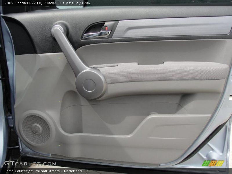Glacier Blue Metallic / Gray 2009 Honda CR-V LX