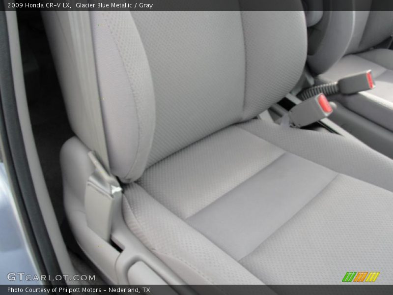 Glacier Blue Metallic / Gray 2009 Honda CR-V LX