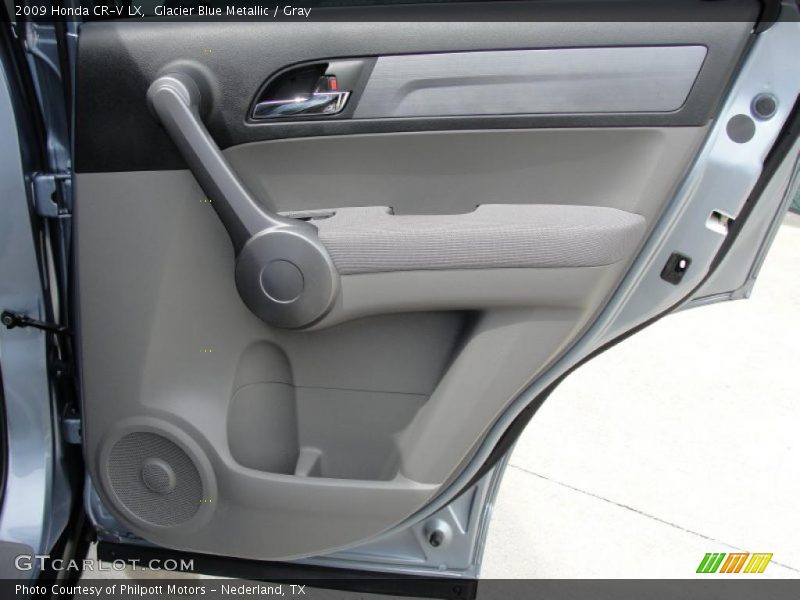 Glacier Blue Metallic / Gray 2009 Honda CR-V LX