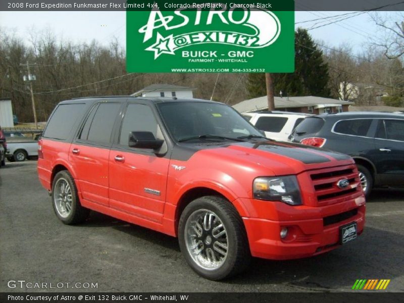 Colorado Red/Black / Charcoal Black 2008 Ford Expedition Funkmaster Flex Limited 4x4