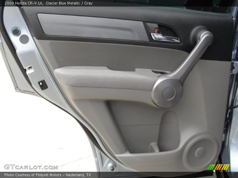 Glacier Blue Metallic / Gray 2009 Honda CR-V LX