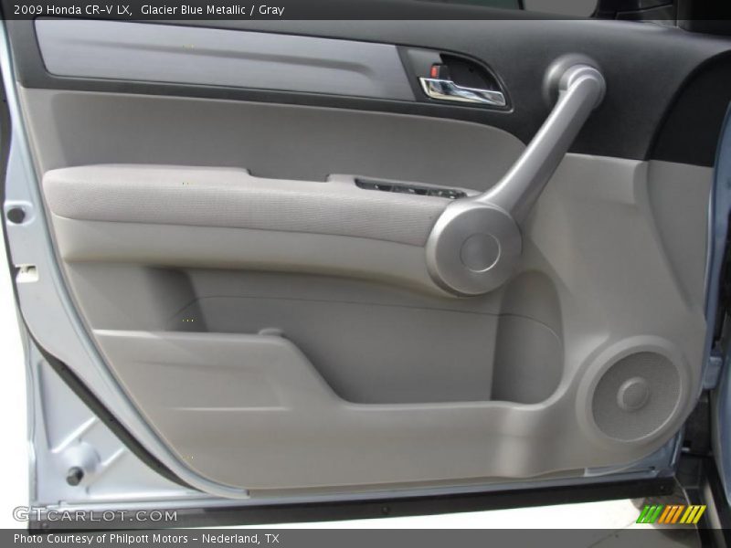 Glacier Blue Metallic / Gray 2009 Honda CR-V LX
