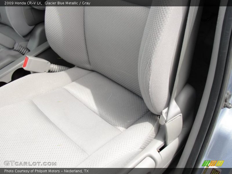 Glacier Blue Metallic / Gray 2009 Honda CR-V LX