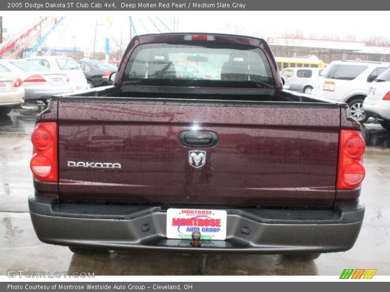 Deep Molten Red Pearl / Medium Slate Gray 2005 Dodge Dakota ST Club Cab 4x4