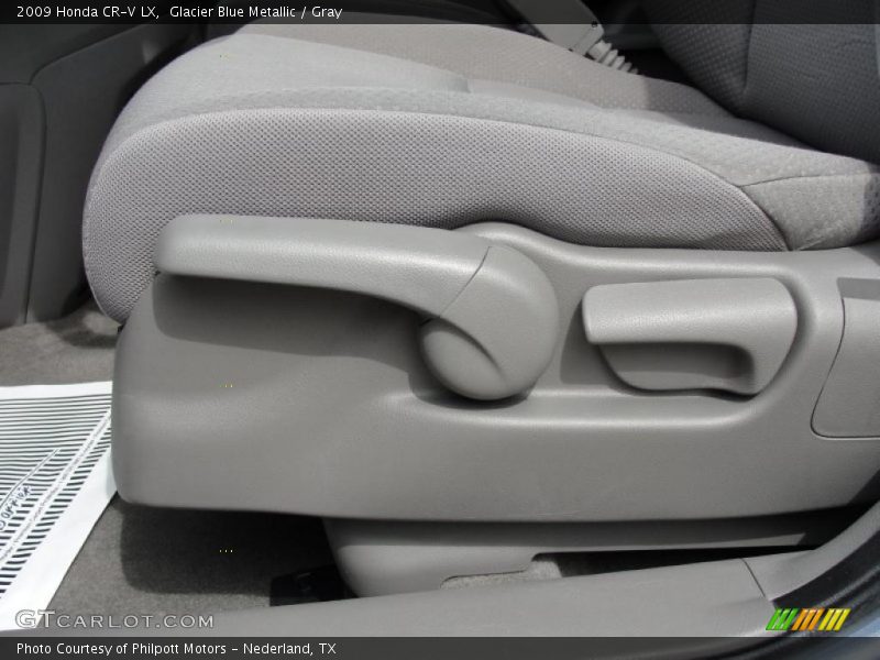 Glacier Blue Metallic / Gray 2009 Honda CR-V LX