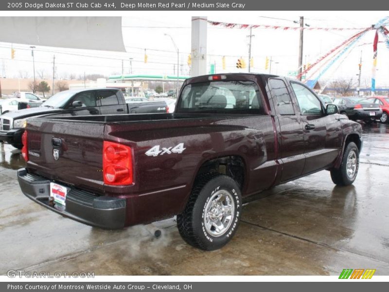 Deep Molten Red Pearl / Medium Slate Gray 2005 Dodge Dakota ST Club Cab 4x4