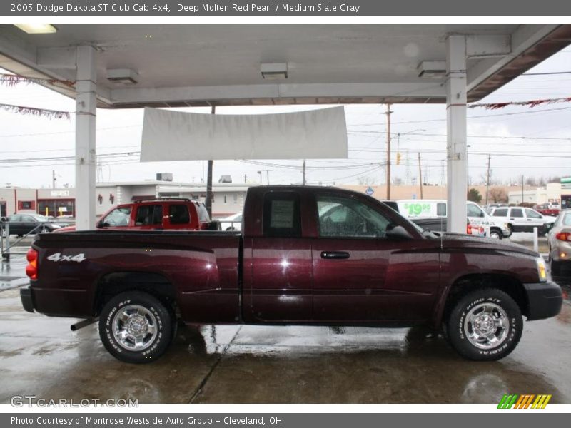  2005 Dakota ST Club Cab 4x4 Deep Molten Red Pearl