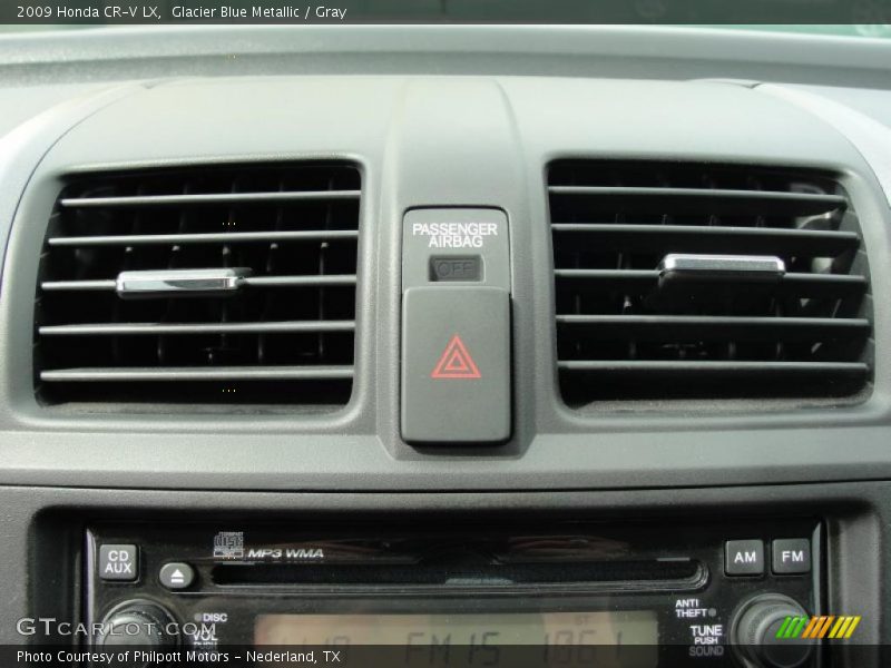 Glacier Blue Metallic / Gray 2009 Honda CR-V LX