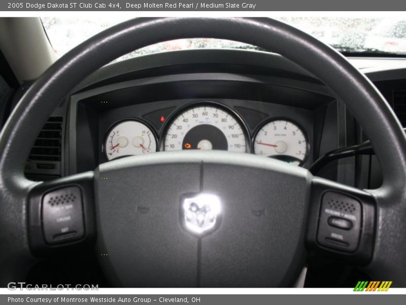 Deep Molten Red Pearl / Medium Slate Gray 2005 Dodge Dakota ST Club Cab 4x4