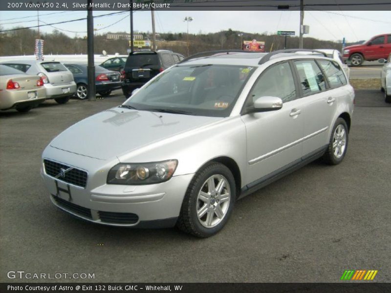 Silver Metallic / Dark Beige/Quartz 2007 Volvo V50 2.4i