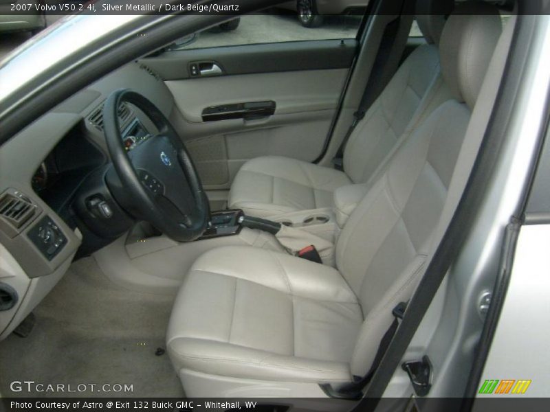 Silver Metallic / Dark Beige/Quartz 2007 Volvo V50 2.4i