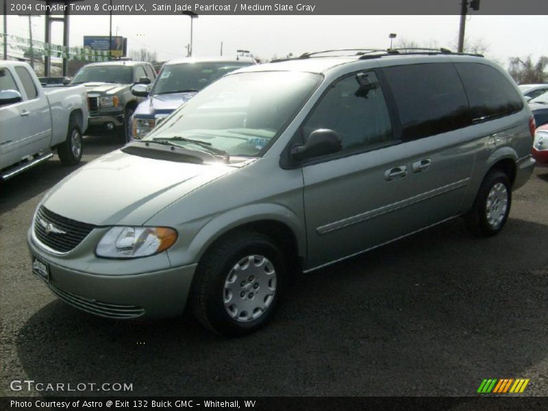 Satin Jade Pearlcoat / Medium Slate Gray 2004 Chrysler Town & Country LX