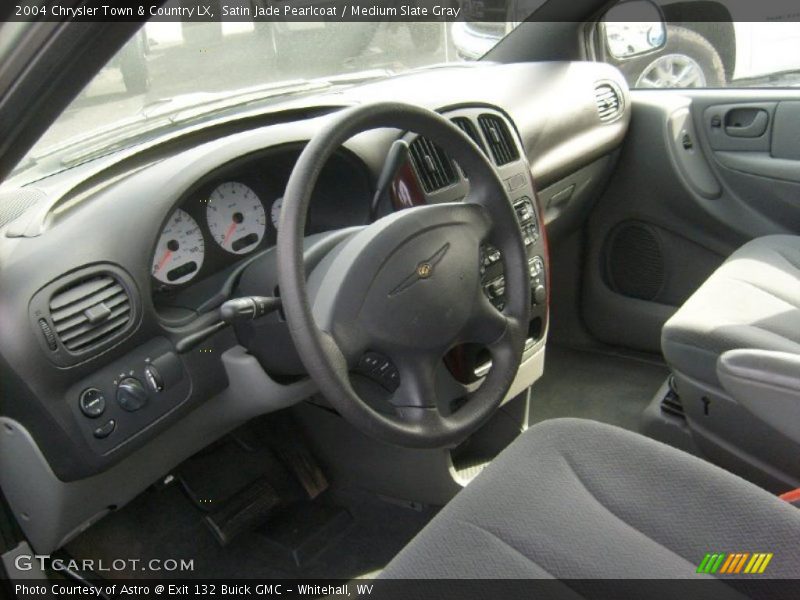 Satin Jade Pearlcoat / Medium Slate Gray 2004 Chrysler Town & Country LX
