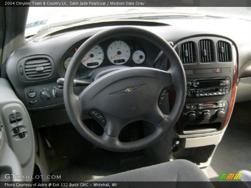 Satin Jade Pearlcoat / Medium Slate Gray 2004 Chrysler Town & Country LX