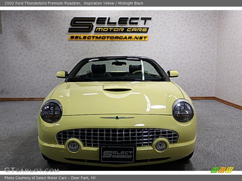 Inspiration Yellow / Midnight Black 2002 Ford Thunderbird Premium Roadster