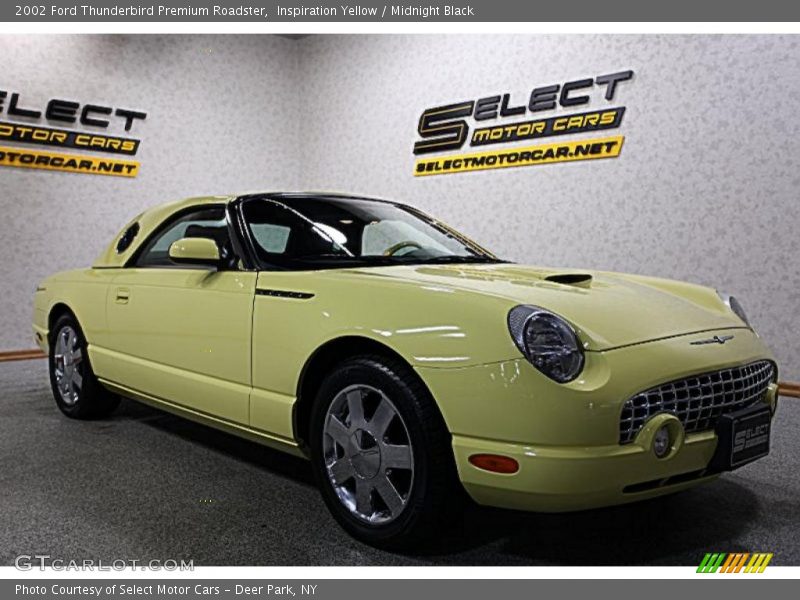 Inspiration Yellow / Midnight Black 2002 Ford Thunderbird Premium Roadster