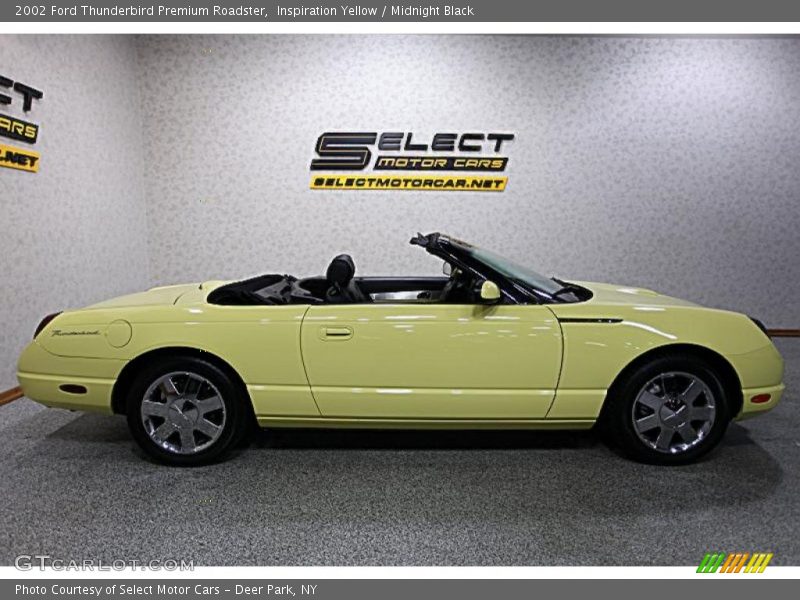 Inspiration Yellow / Midnight Black 2002 Ford Thunderbird Premium Roadster