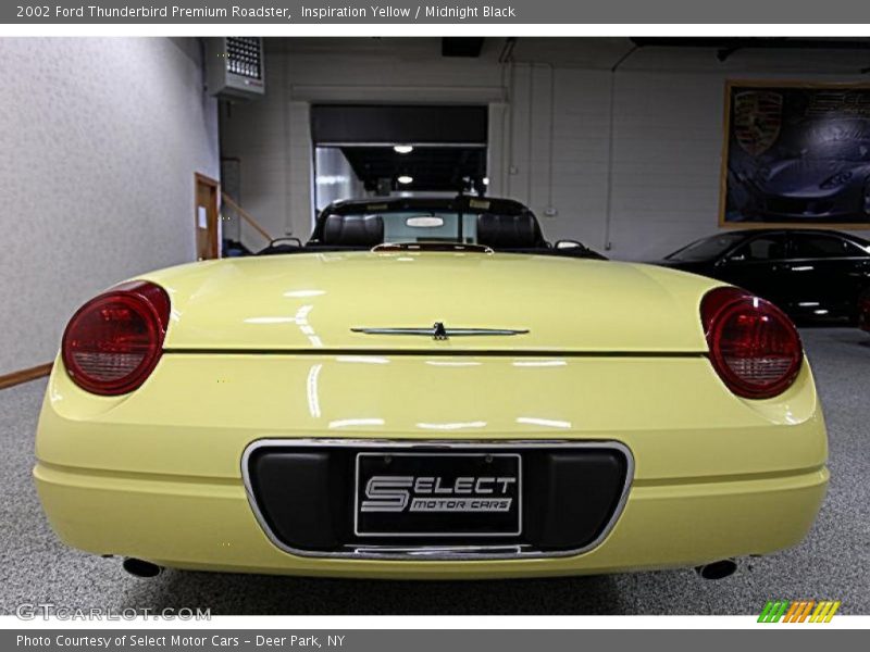 Inspiration Yellow / Midnight Black 2002 Ford Thunderbird Premium Roadster