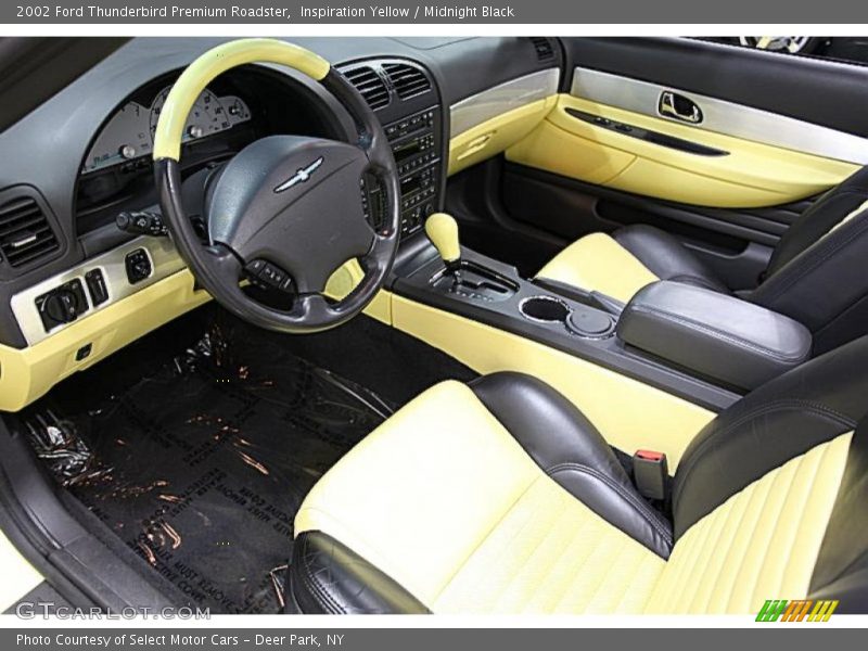 Inspiration Yellow / Midnight Black 2002 Ford Thunderbird Premium Roadster