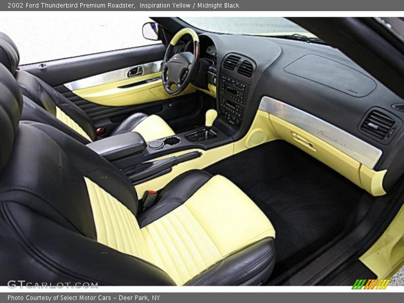 Inspiration Yellow / Midnight Black 2002 Ford Thunderbird Premium Roadster
