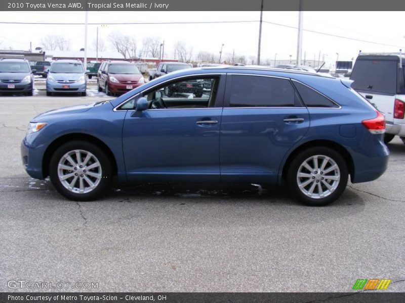 Tropical Sea Metallic / Ivory 2010 Toyota Venza AWD