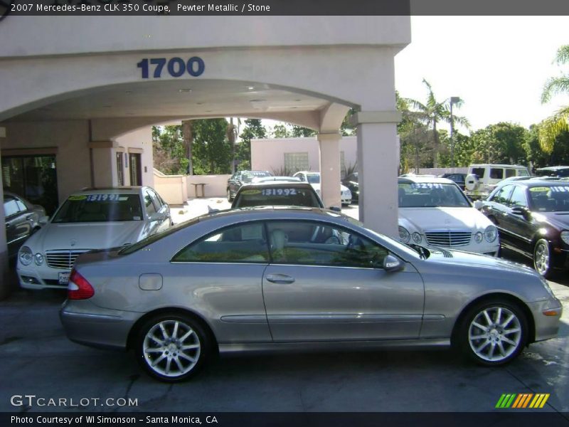 Pewter Metallic / Stone 2007 Mercedes-Benz CLK 350 Coupe