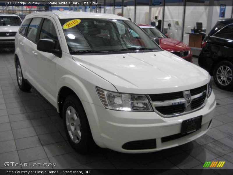 Stone White / Dark Slate Gray 2010 Dodge Journey SE