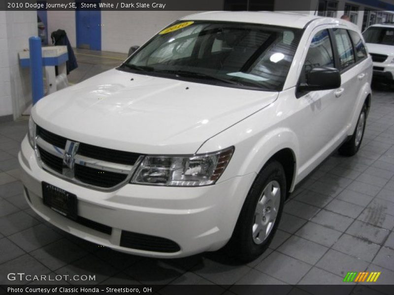 Stone White / Dark Slate Gray 2010 Dodge Journey SE