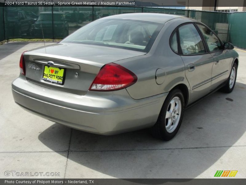 Spruce Green Metallic / Medium Parchment 2004 Ford Taurus SE Sedan