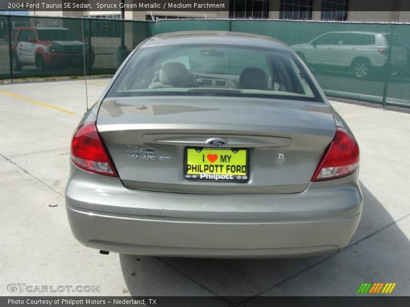Spruce Green Metallic / Medium Parchment 2004 Ford Taurus SE Sedan