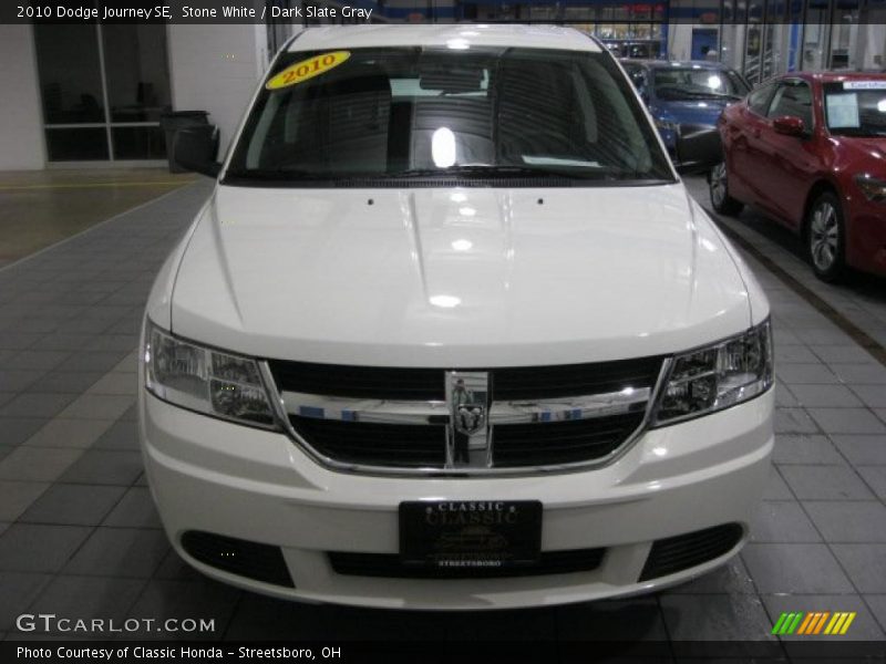 Stone White / Dark Slate Gray 2010 Dodge Journey SE