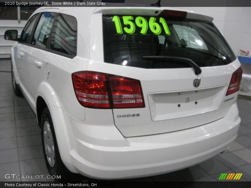 Stone White / Dark Slate Gray 2010 Dodge Journey SE