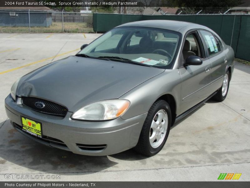 Spruce Green Metallic / Medium Parchment 2004 Ford Taurus SE Sedan