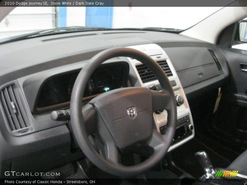 Stone White / Dark Slate Gray 2010 Dodge Journey SE