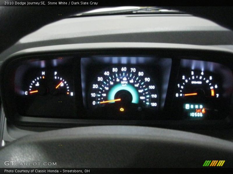 Stone White / Dark Slate Gray 2010 Dodge Journey SE