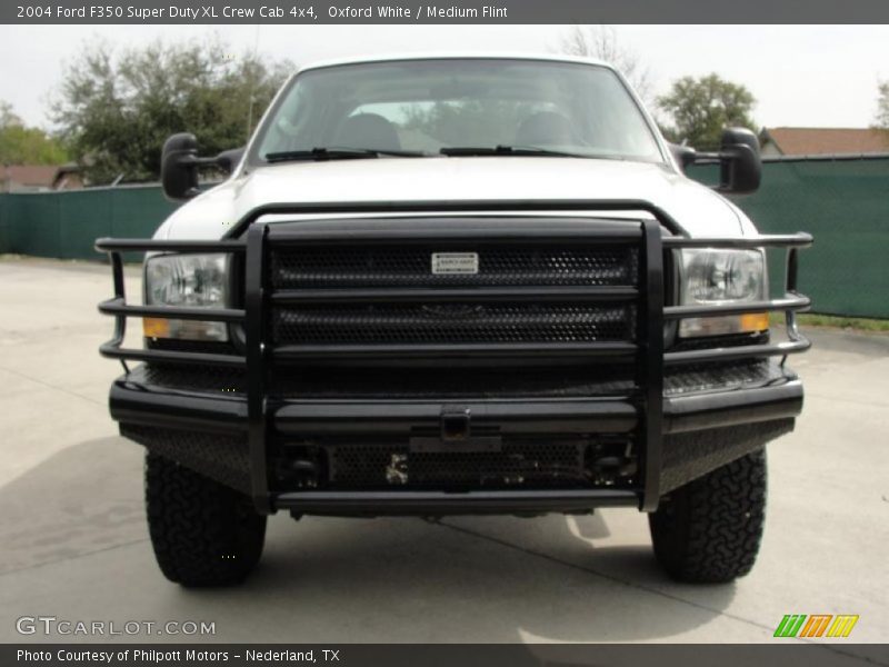 Oxford White / Medium Flint 2004 Ford F350 Super Duty XL Crew Cab 4x4