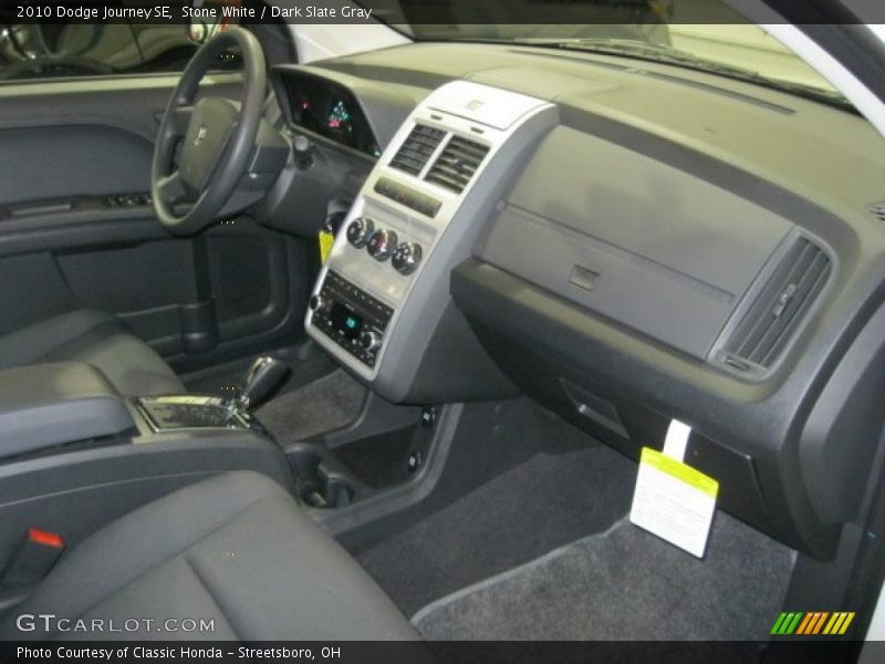 Stone White / Dark Slate Gray 2010 Dodge Journey SE