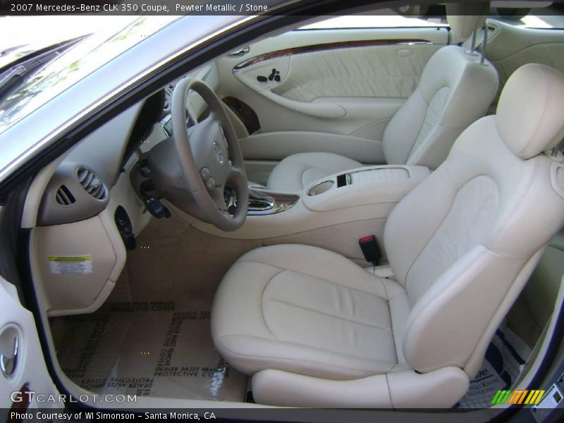 Pewter Metallic / Stone 2007 Mercedes-Benz CLK 350 Coupe