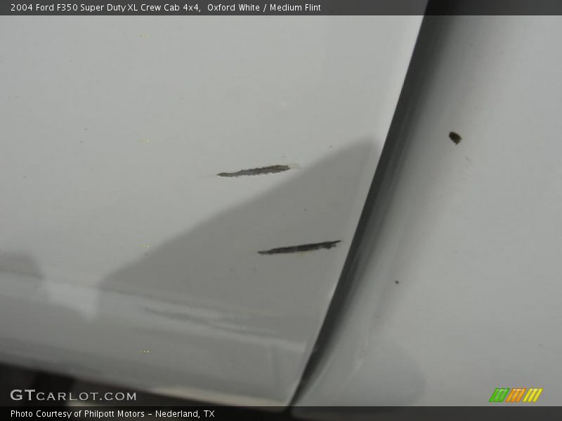 Oxford White / Medium Flint 2004 Ford F350 Super Duty XL Crew Cab 4x4