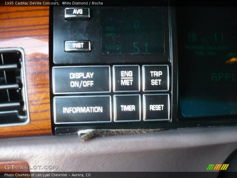 Controls of 1995 DeVille Concours